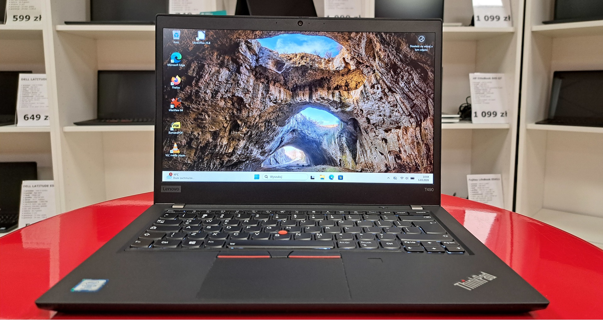 Wydajny Biznesowy Lenovo ThinkPad T490
